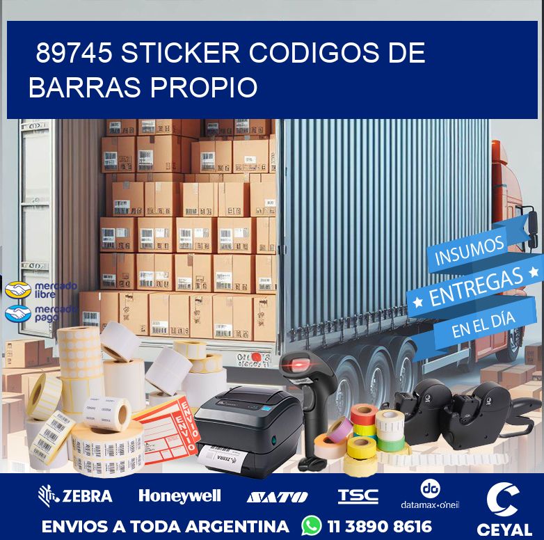 89745 STICKER CODIGOS DE BARRAS PROPIO