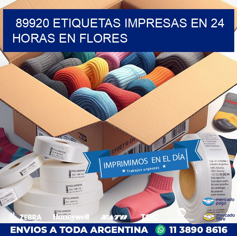 89920 ETIQUETAS IMPRESAS EN 24 HORAS EN FLORES