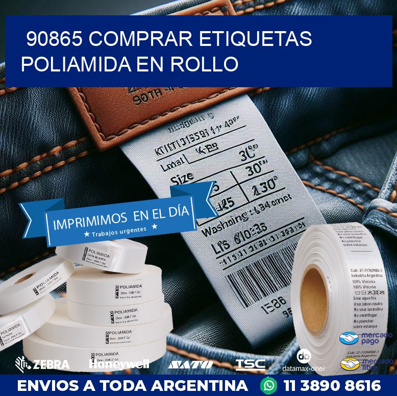 90865 COMPRAR ETIQUETAS POLIAMIDA EN ROLLO