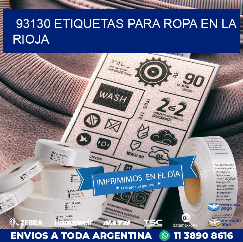 93130 ETIQUETAS PARA ROPA EN LA RIOJA
