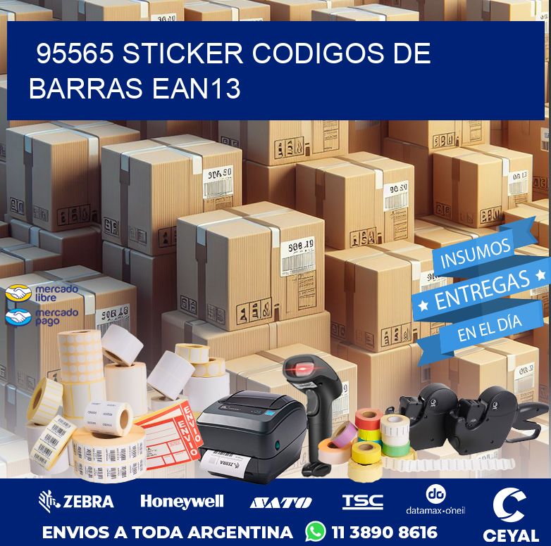 95565 STICKER CODIGOS DE BARRAS EAN13