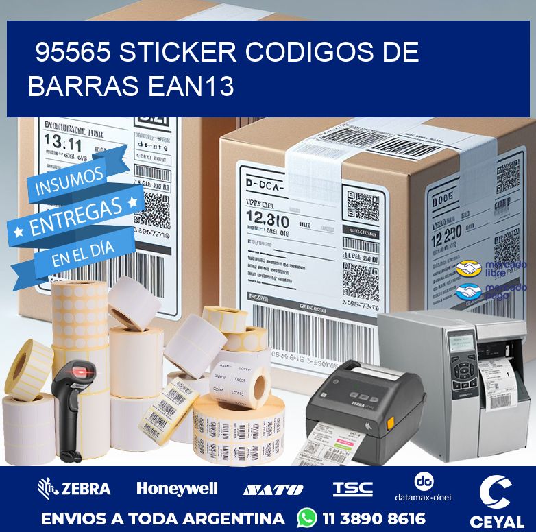 95565 STICKER CODIGOS DE BARRAS EAN13
