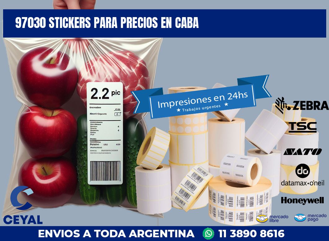 97030 STICKERS PARA PRECIOS EN CABA