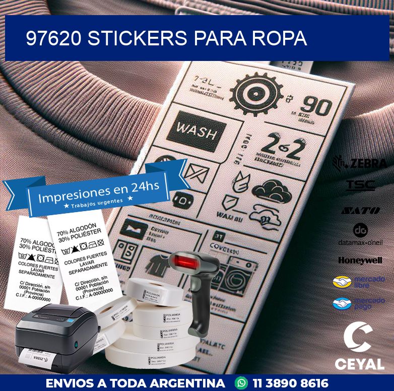 97620 STICKERS PARA ROPA