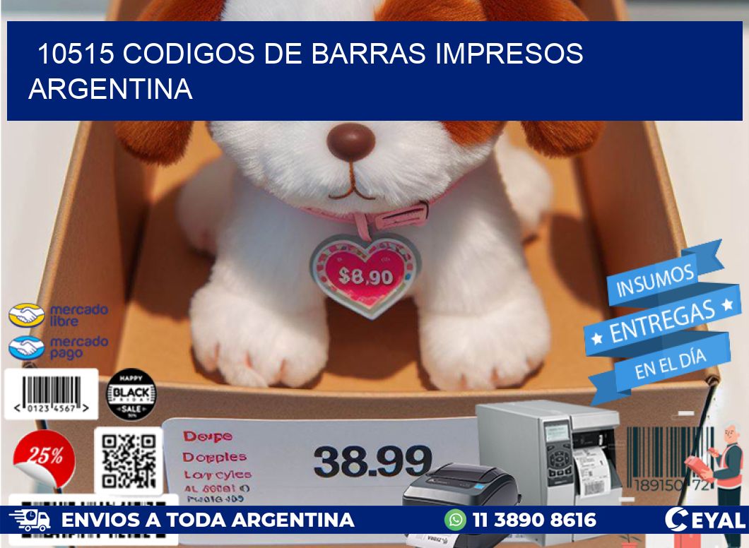 10515 Codigos de barras impresos Argentina