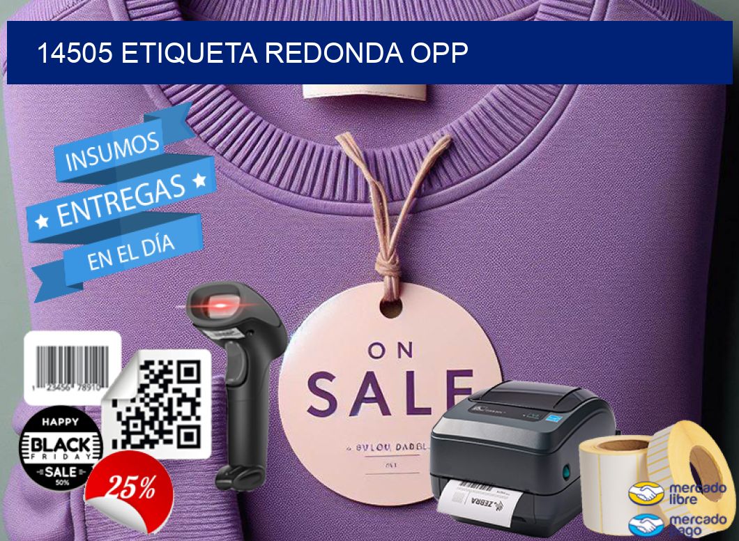 14505 ETIQUETA REDONDA OPP