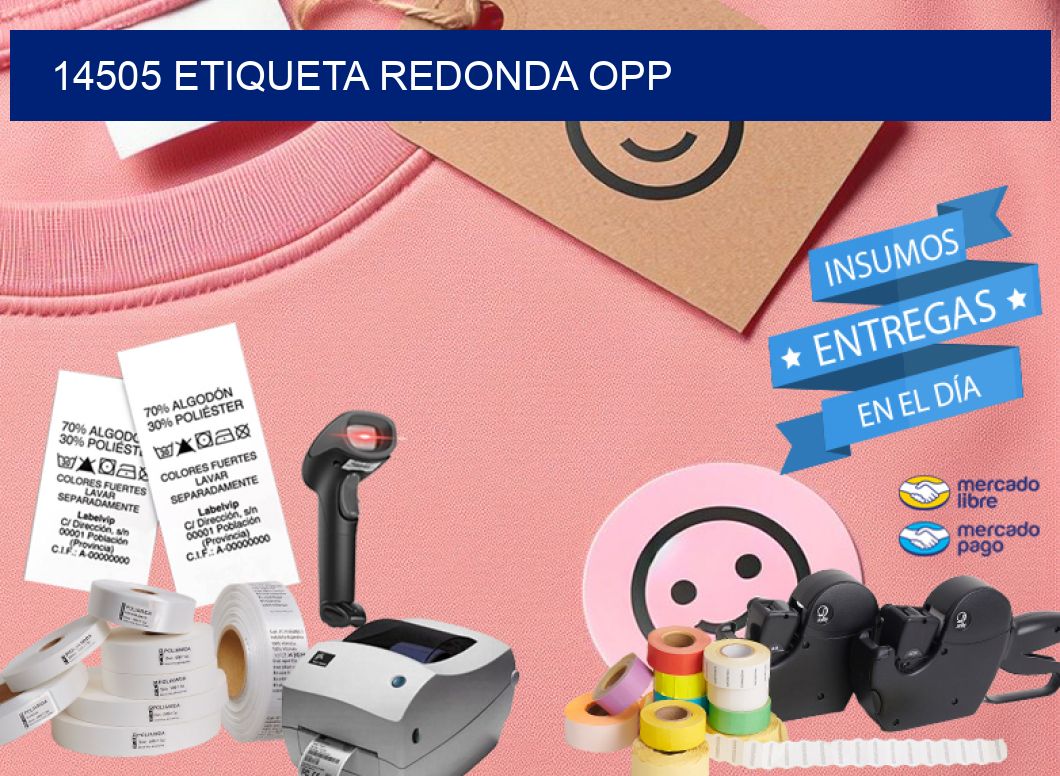 14505 ETIQUETA REDONDA OPP