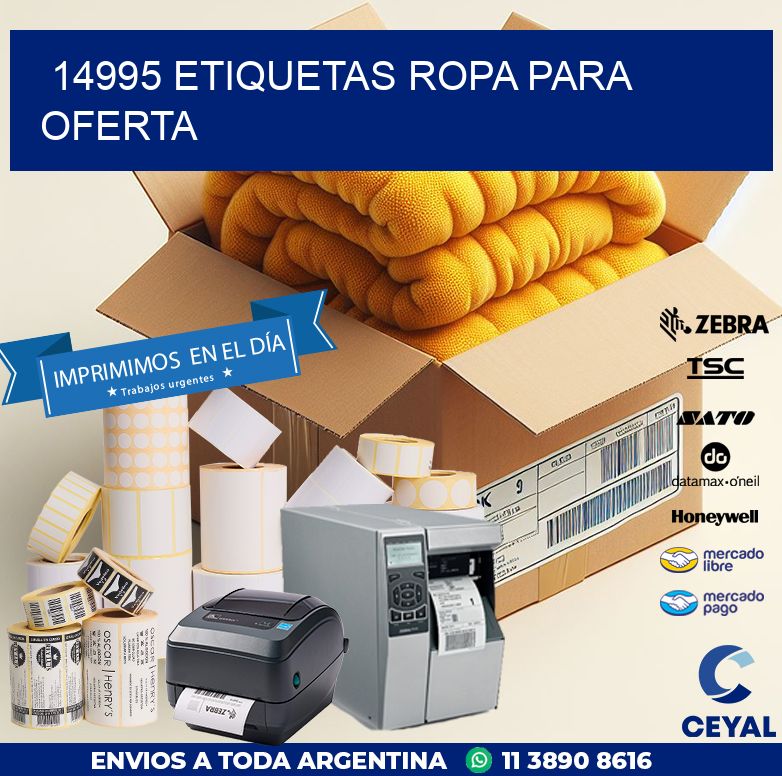 14995 ETIQUETAS ROPA PARA OFERTA