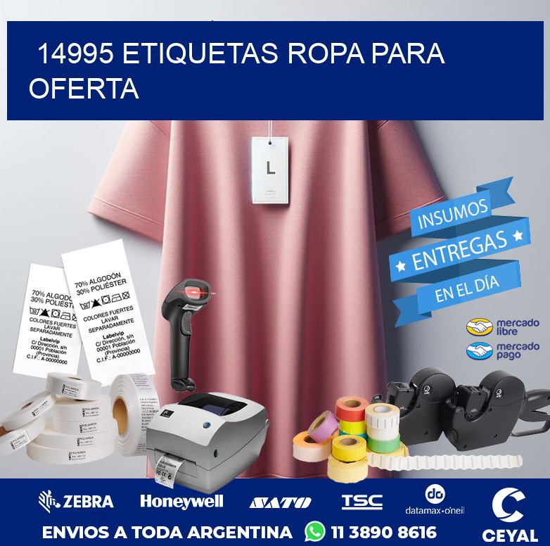 14995 ETIQUETAS ROPA PARA OFERTA