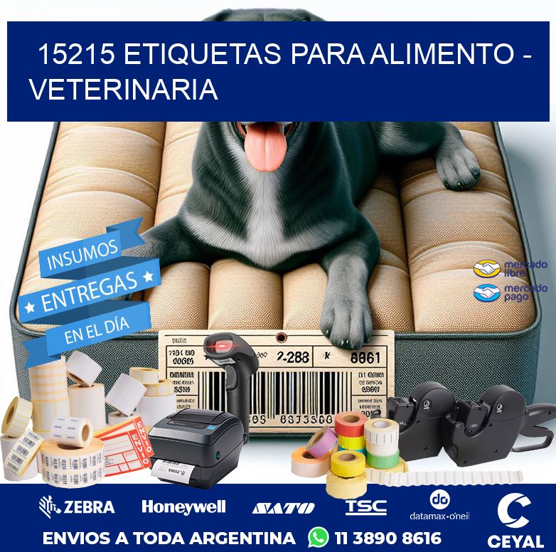 15215 ETIQUETAS PARA ALIMENTO - VETERINARIA