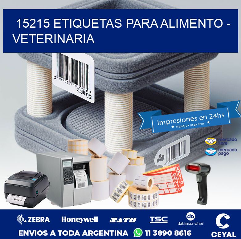 15215 ETIQUETAS PARA ALIMENTO – VETERINARIA