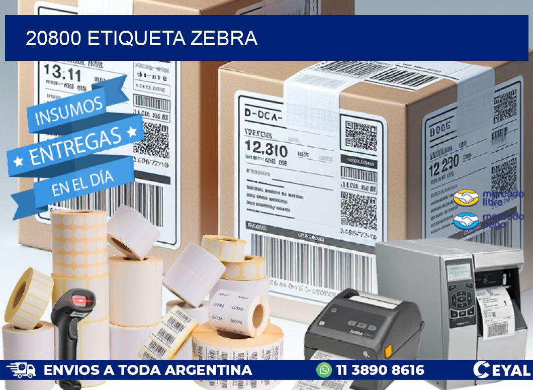 20800 etiqueta zebra