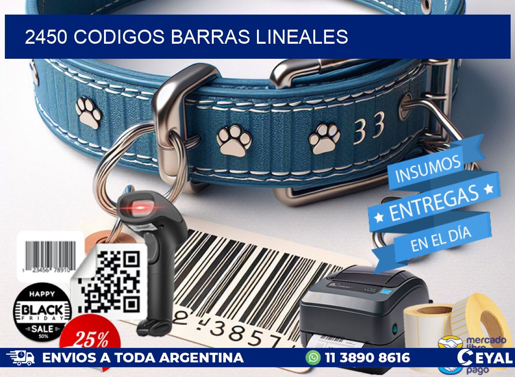 2450 CODIGOS BARRAS LINEALES