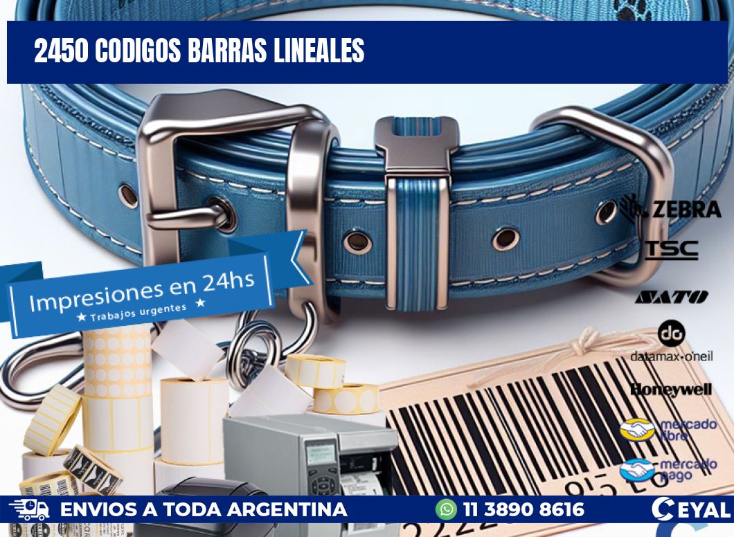 2450 CODIGOS BARRAS LINEALES
