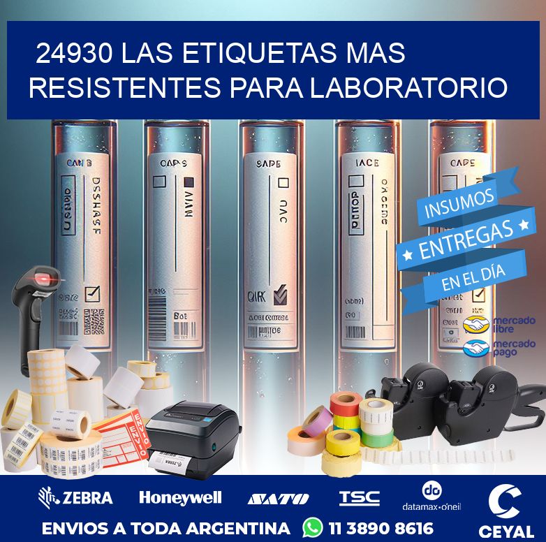 24930 LAS ETIQUETAS MAS RESISTENTES PARA LABORATORIO