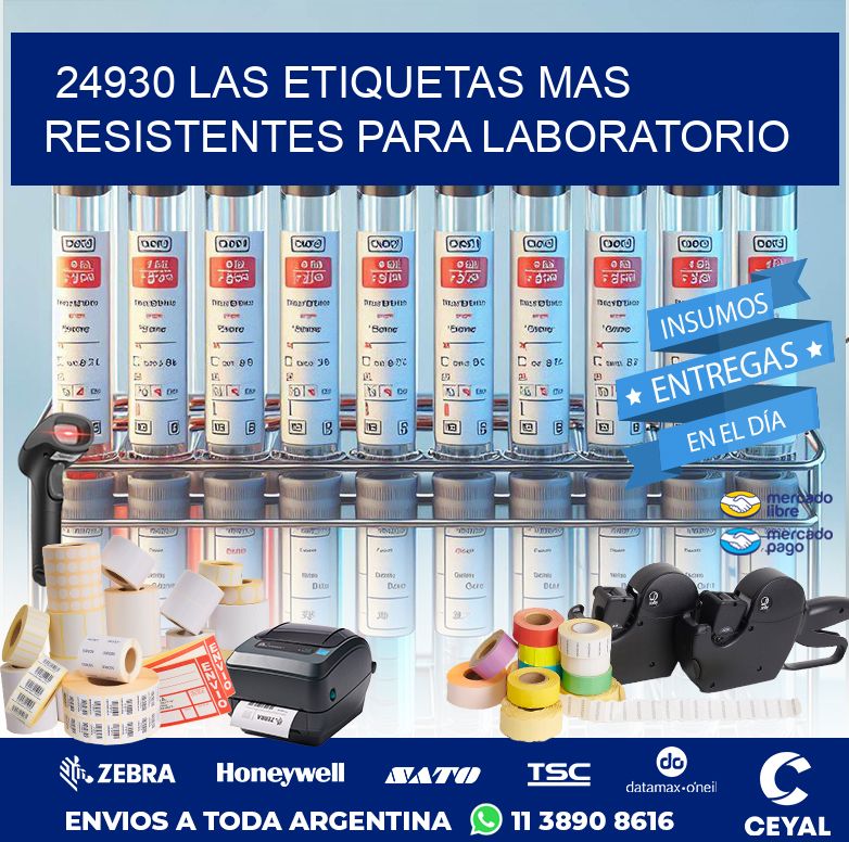 24930 LAS ETIQUETAS MAS RESISTENTES PARA LABORATORIO