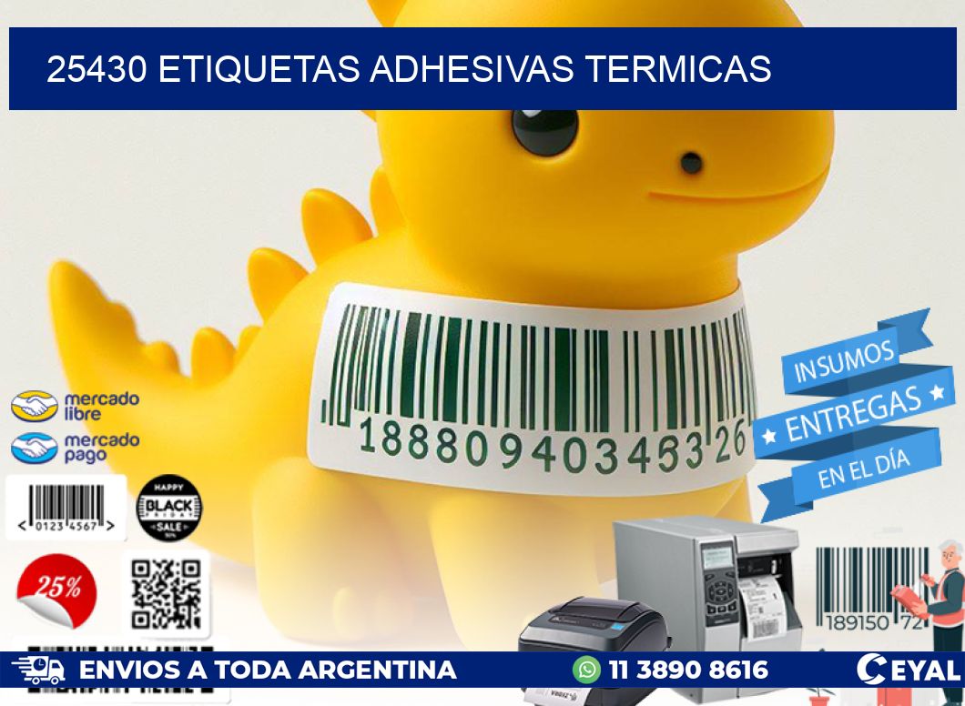 25430 etiquetas adhesivas termicas