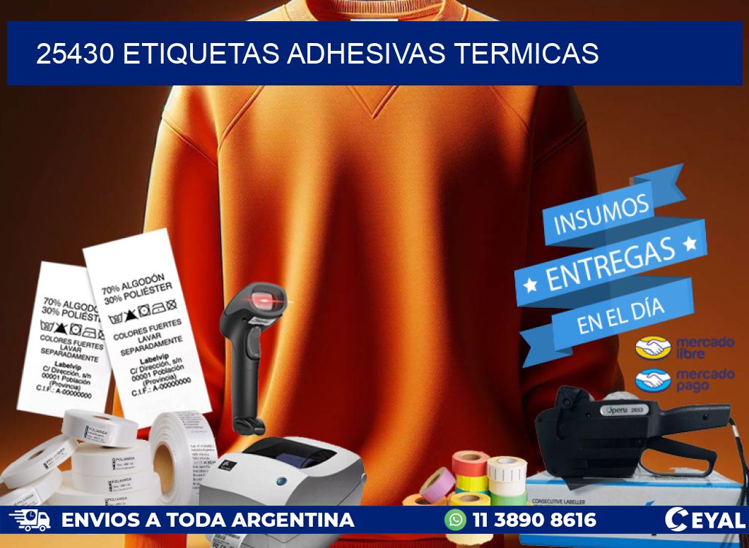 25430 etiquetas adhesivas termicas