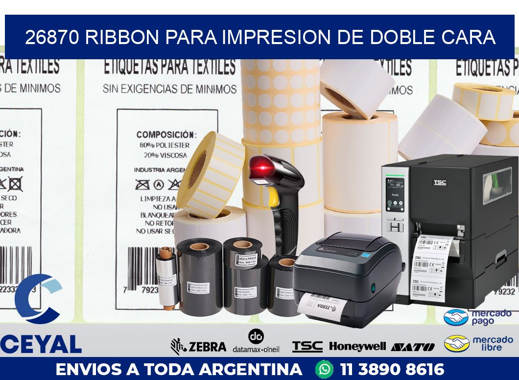 26870 RIBBON PARA IMPRESION DE DOBLE CARA