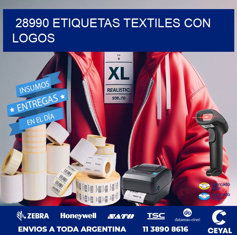 28990 ETIQUETAS TEXTILES CON LOGOS