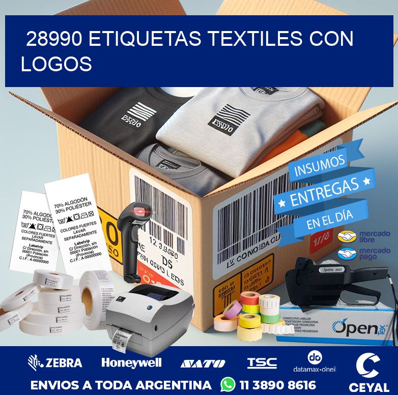 28990 ETIQUETAS TEXTILES CON LOGOS