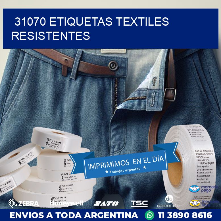 31070 ETIQUETAS TEXTILES RESISTENTES
