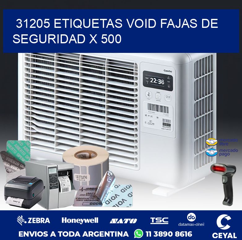 31205 ETIQUETAS VOID FAJAS DE SEGURIDAD X 500
