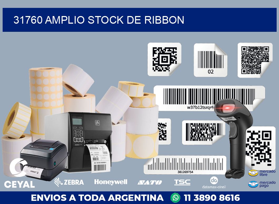 31760 AMPLIO STOCK DE RIBBON