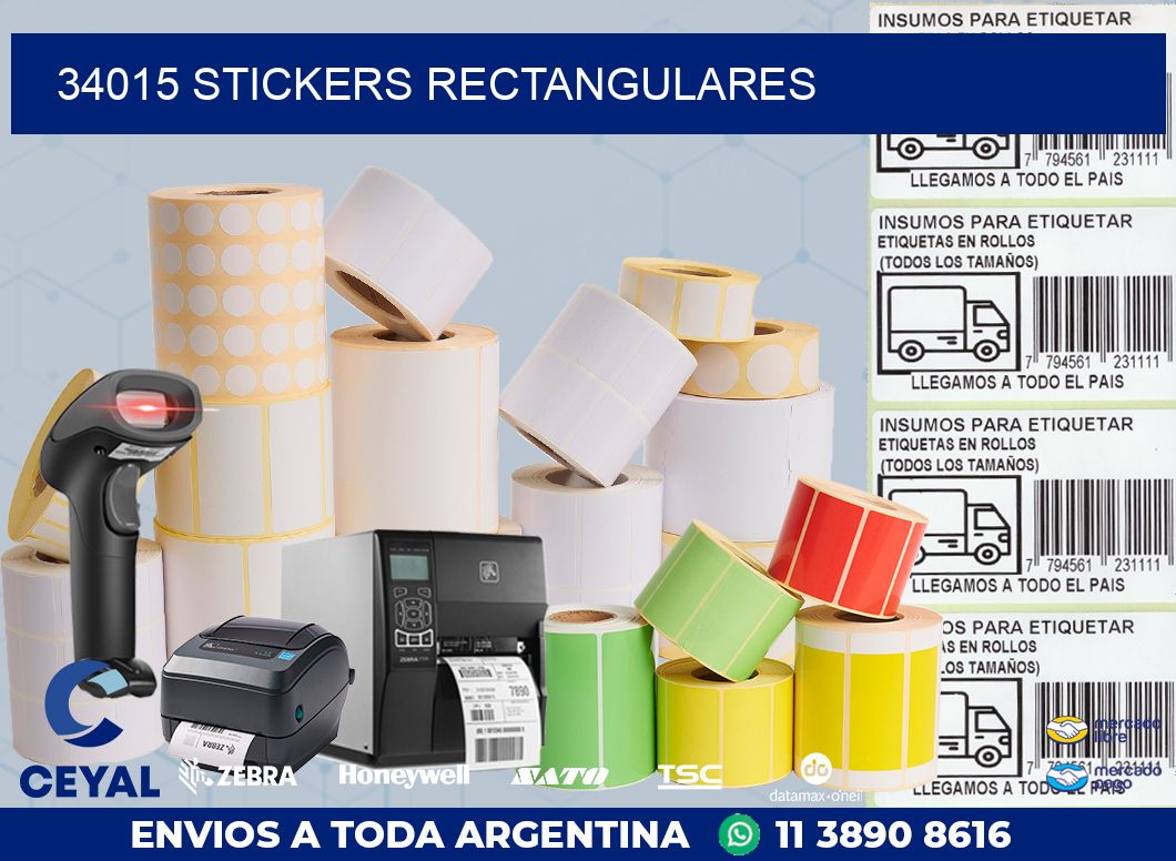 34015 Stickers rectangulares