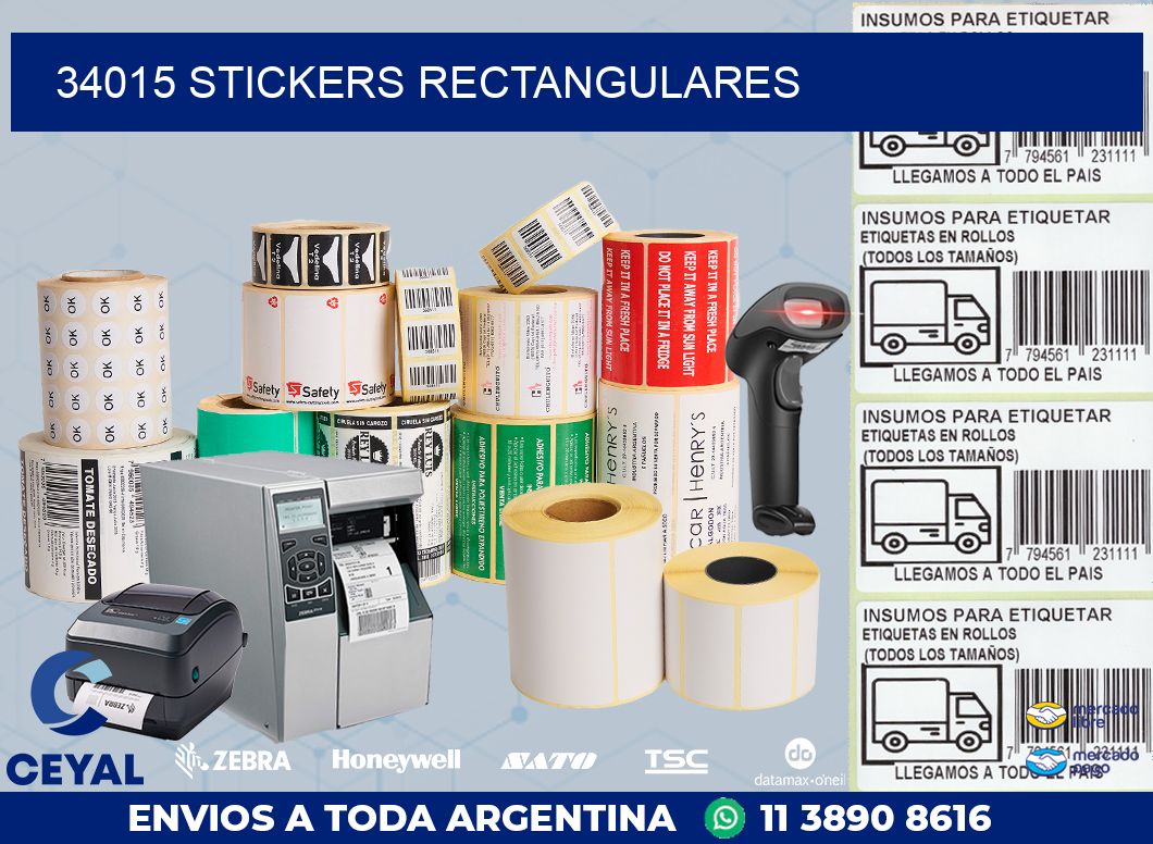 34015 Stickers rectangulares