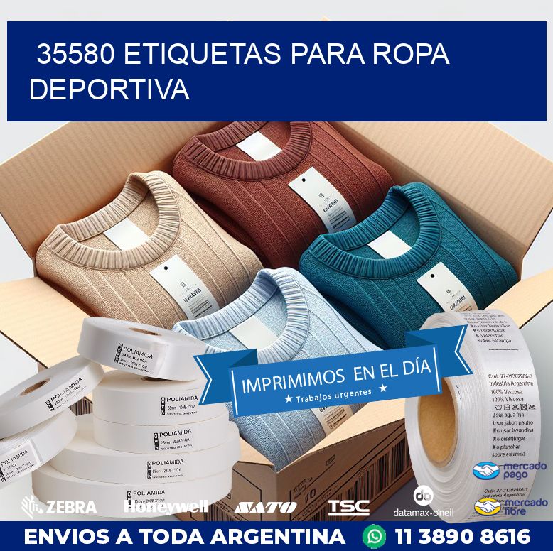 35580 ETIQUETAS PARA ROPA DEPORTIVA