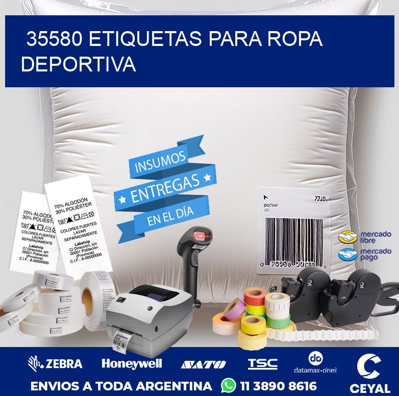 35580 ETIQUETAS PARA ROPA DEPORTIVA