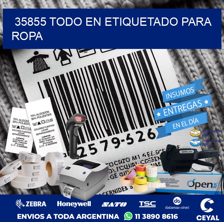 35855 TODO EN ETIQUETADO PARA ROPA