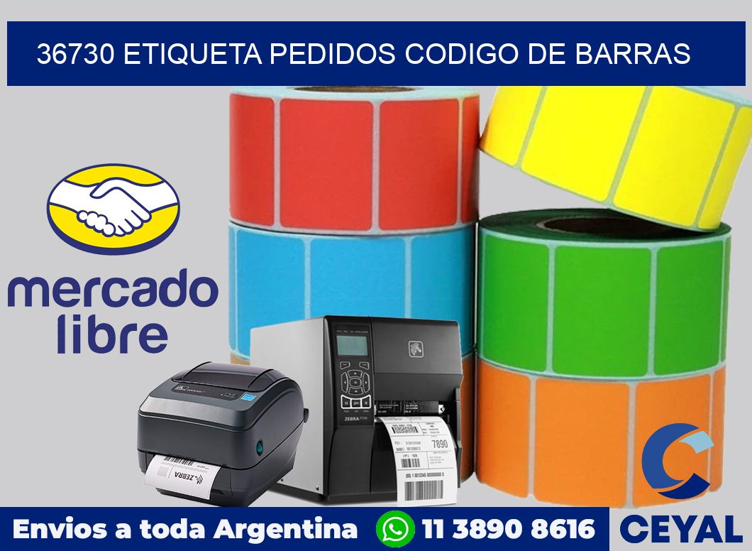 36730 etiqueta pedidos codigo de barras