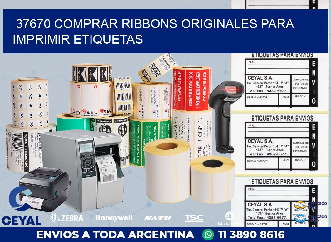 37670 COMPRAR RIBBONS ORIGINALES PARA IMPRIMIR ETIQUETAS