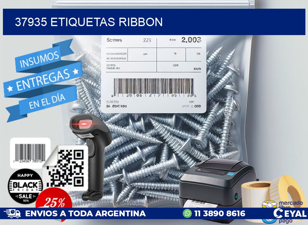 37935 ETIQUETAS RIBBON