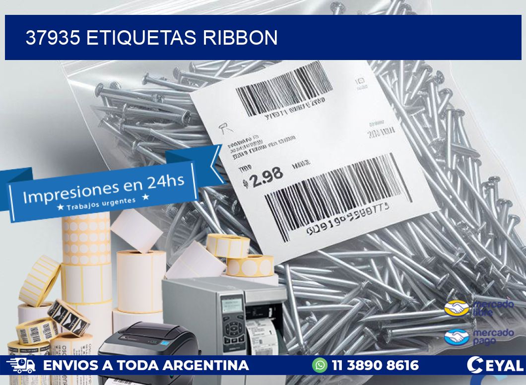 37935 ETIQUETAS RIBBON