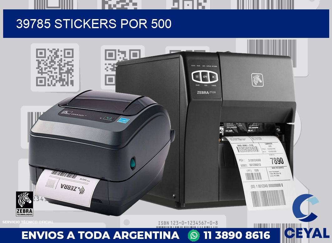 39785 STICKERS POR 500