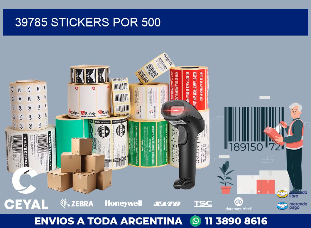 39785 STICKERS POR 500