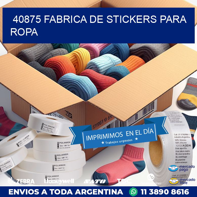 40875 FABRICA DE STICKERS PARA ROPA