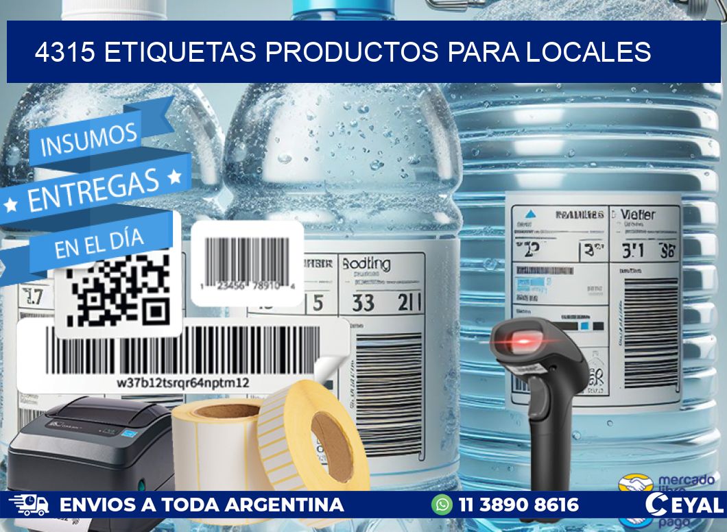 4315 etiquetas productos para locales
