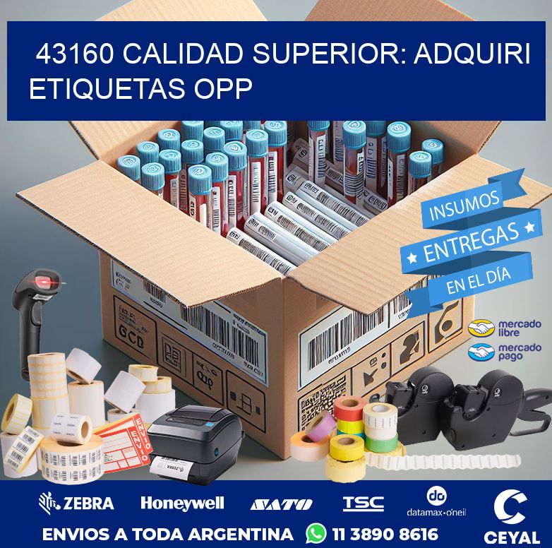 43160 CALIDAD SUPERIOR: ADQUIRI ETIQUETAS OPP