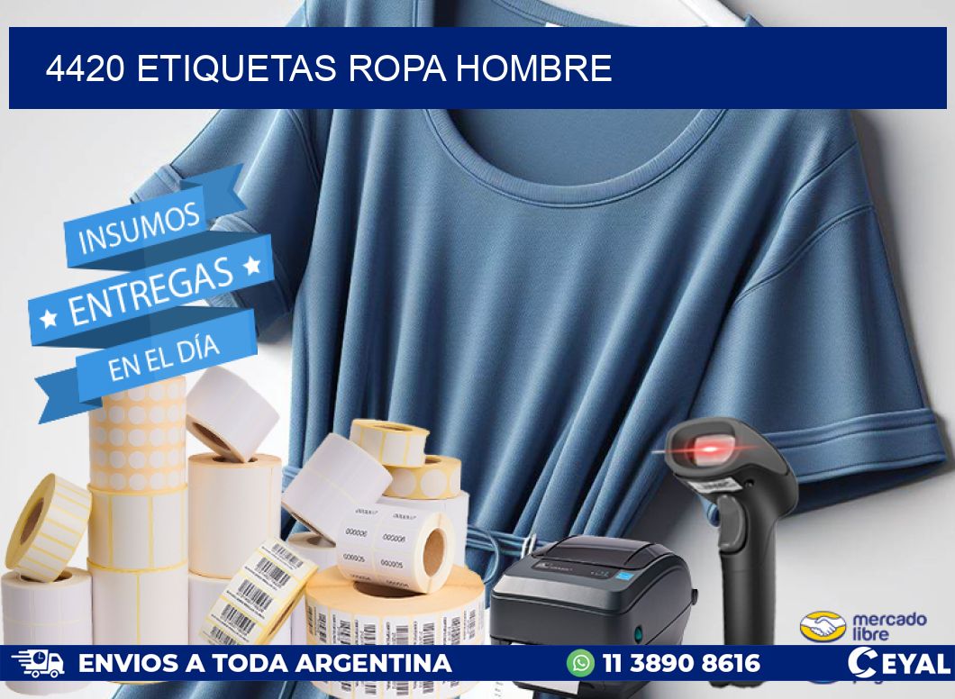 4420 ETIQUETAS ROPA HOMBRE