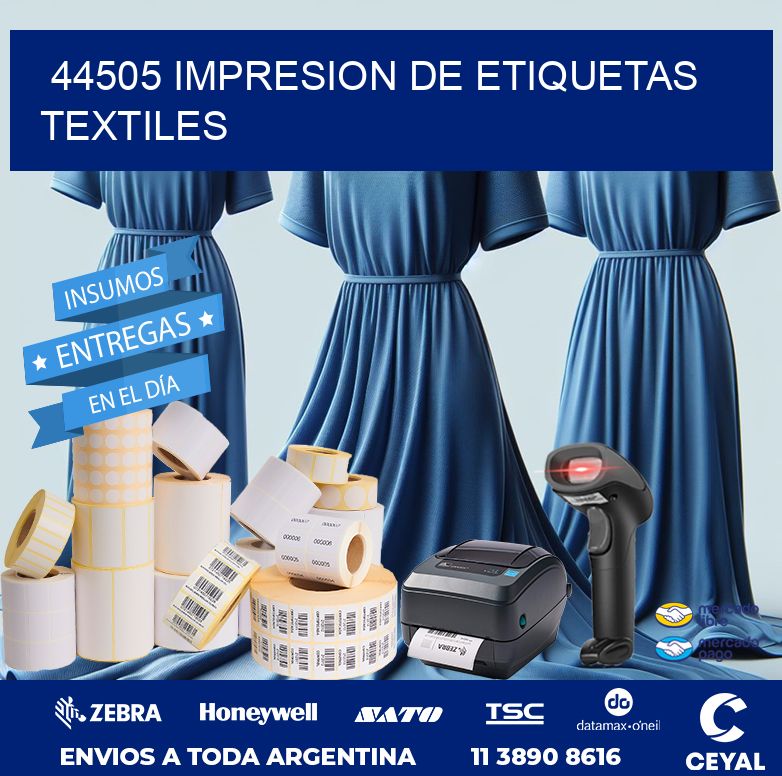 44505 IMPRESION DE ETIQUETAS TEXTILES