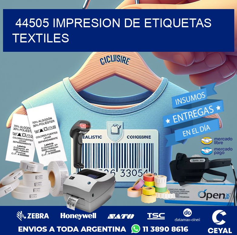 44505 IMPRESION DE ETIQUETAS TEXTILES