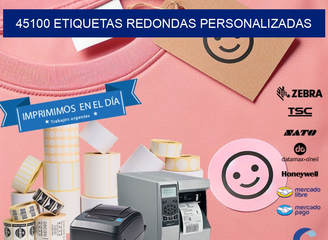 45100 ETIQUETAS REDONDAS PERSONALIZADAS