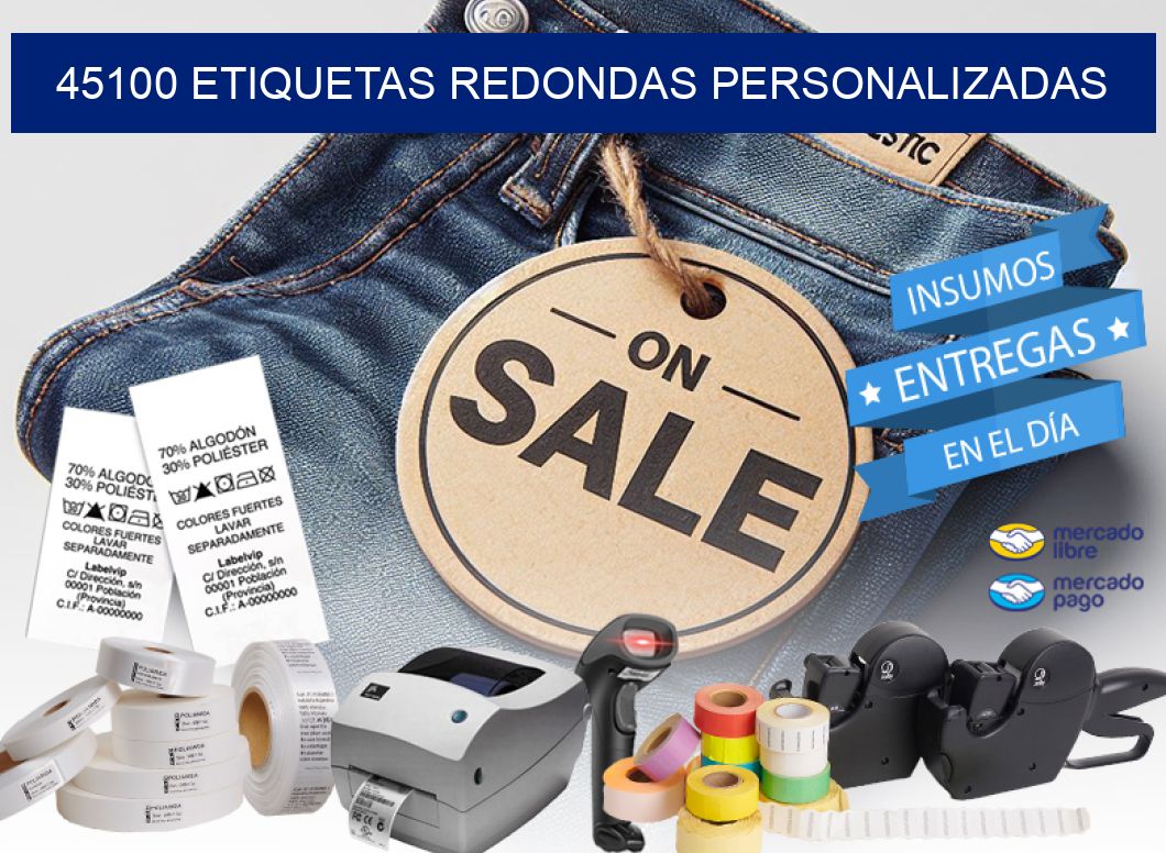 45100 ETIQUETAS REDONDAS PERSONALIZADAS
