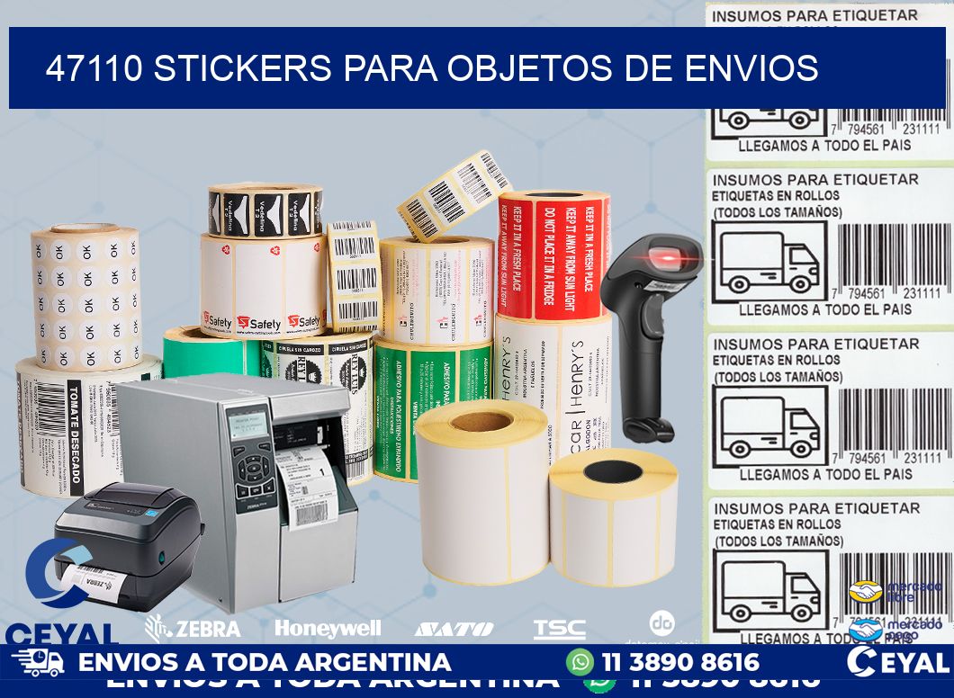 47110 STICKERS PARA OBJETOS DE ENVIOS