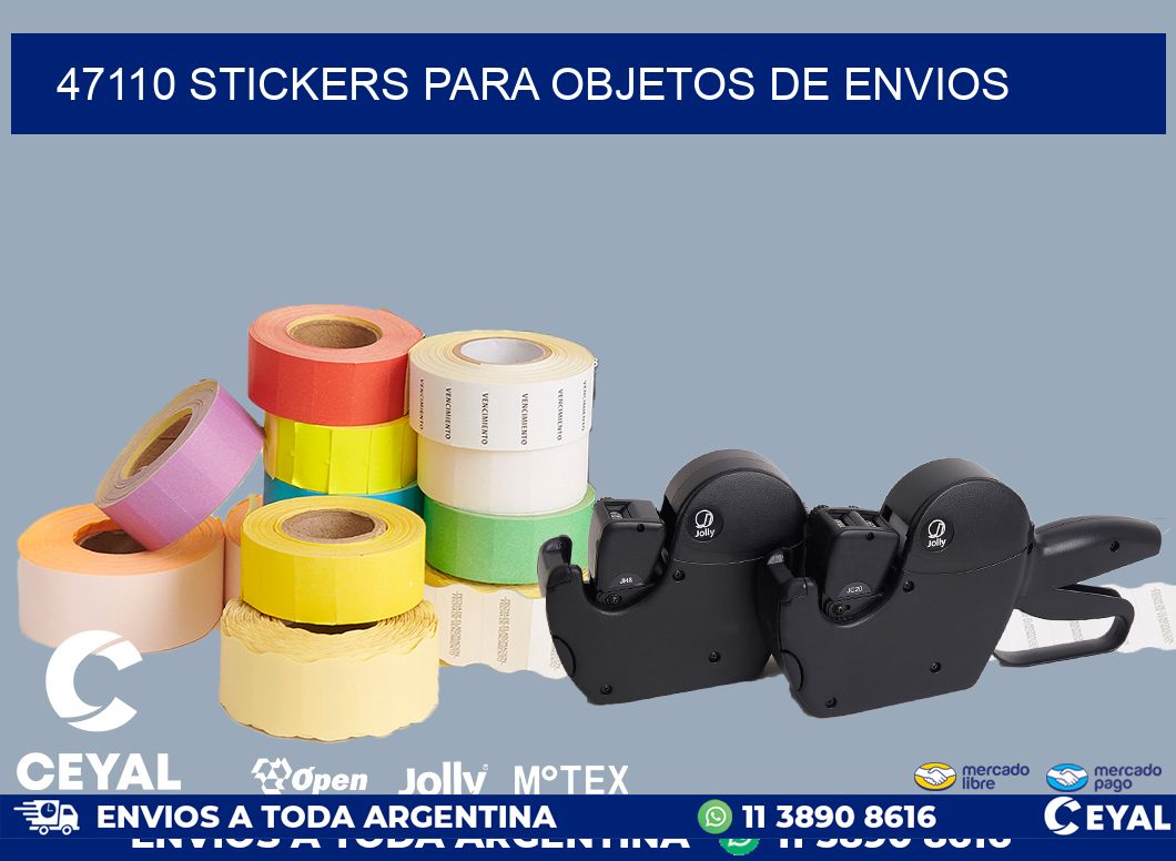 47110 STICKERS PARA OBJETOS DE ENVIOS