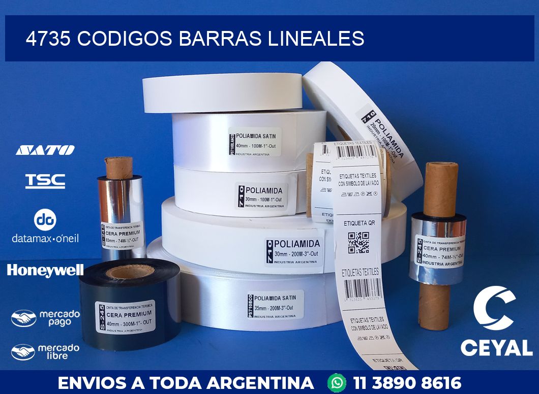 4735 CODIGOS BARRAS LINEALES